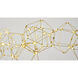 Canada LED 22 inch Gold LED Chandelier Ceiling Light
